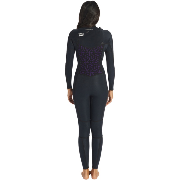 Billabong Kvinder Synergy 5/4mm Chest Zip Våddragt ABJW100131 - Wild Black